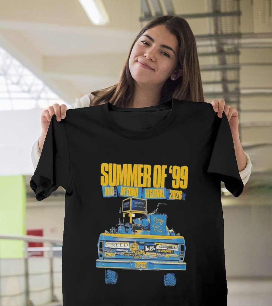 Summer Of '99 And Beyond Festival 2026 Creed Limp Bizkit Sevendust July 18 19 T-Shirt