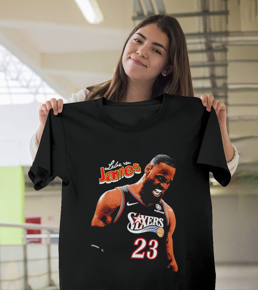 Lebron James Philadelphia 76ers Nike 23 Bootleg Mashup T-Shirt