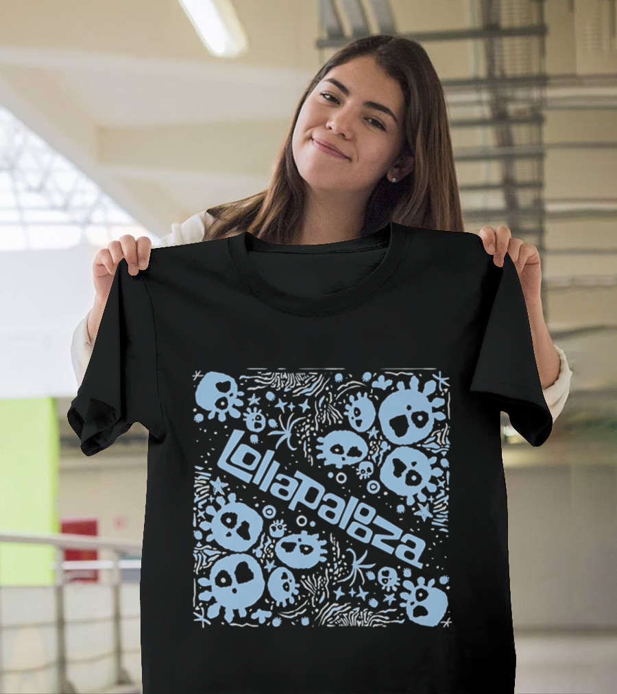 Lollapalooza Blue Skulls Festival T-Shirt