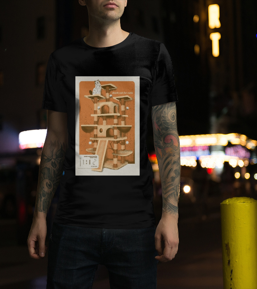 Death Cab For Cutie Sandy Amphitheater Sandy Utah July 29 2026 Cat Tree T-Shirt