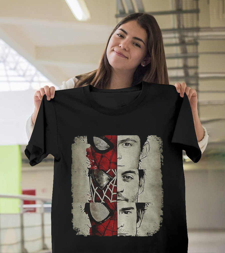 Marvel Avengers Spider Man No Way Home Three Peter Parker Faces Disneyland T-Shirt