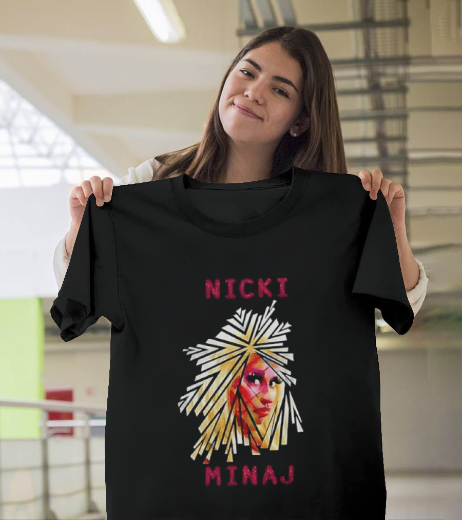 Nicki Minaj Stylized Face Art Fan T-Shirt