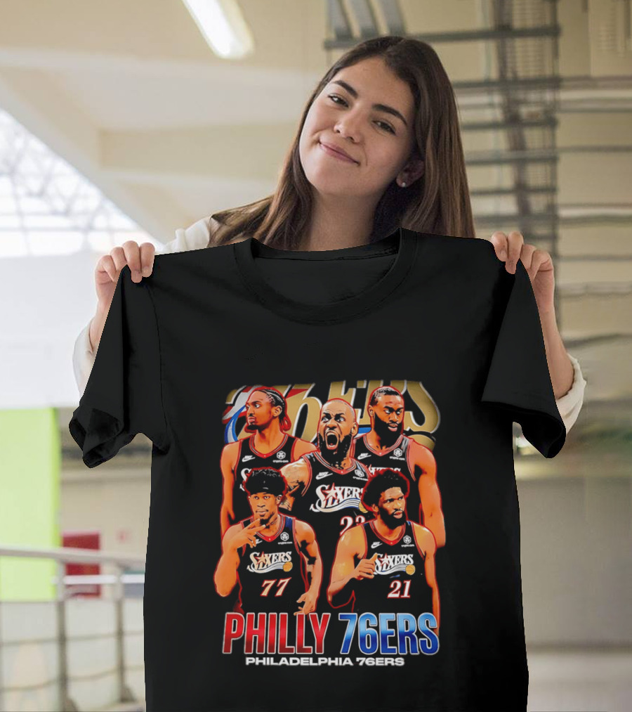 Philly 76Ers Philadelphia 76Ers Lebron James Basketball Team Players T-Shirt