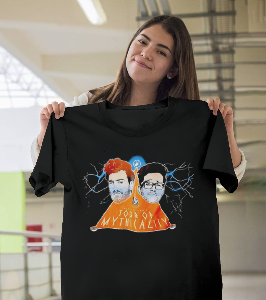 Rhett & Link Ear Biscuits Tour Of Mythicality Lightning T-Shirt