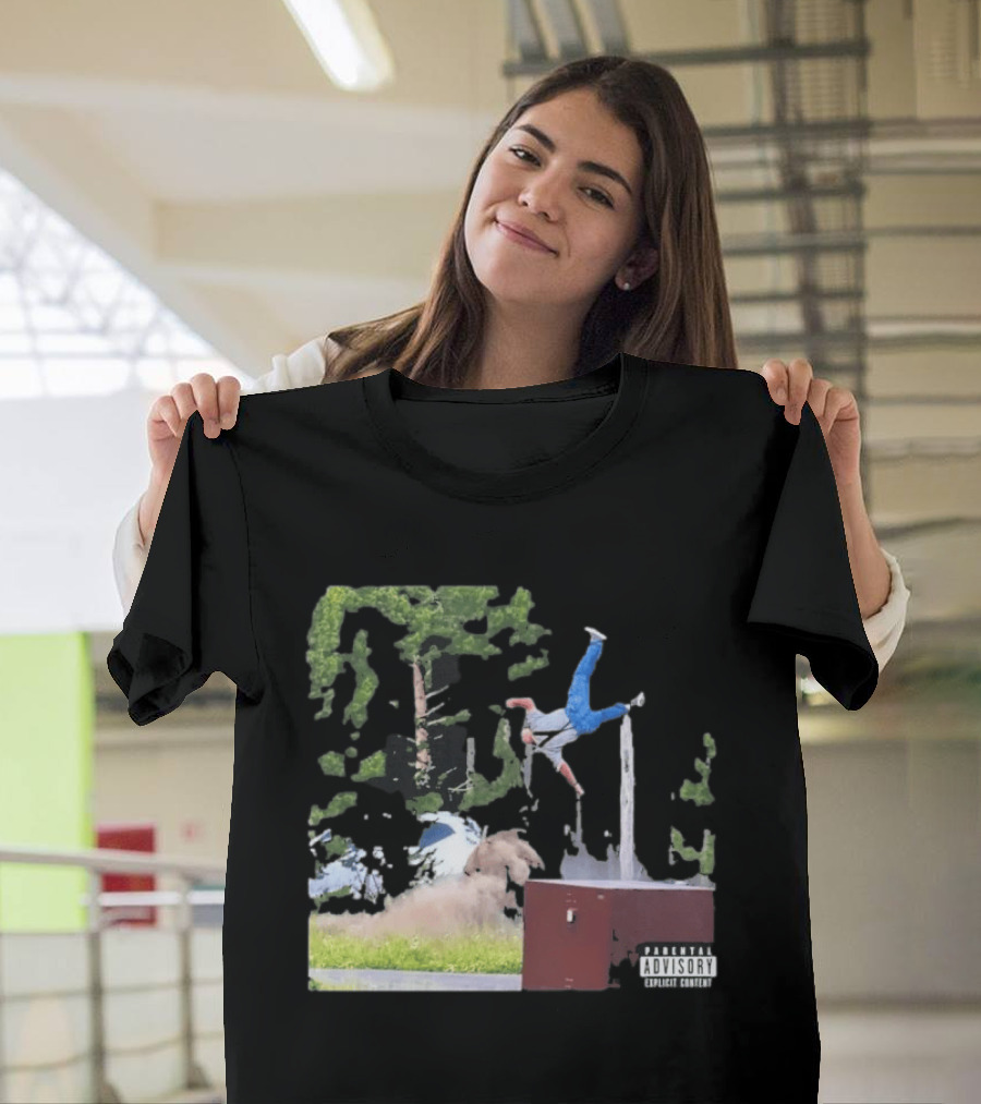Yellowstone National Park Bison Encounter Scenic Humor Parental Advisory T-Shirt