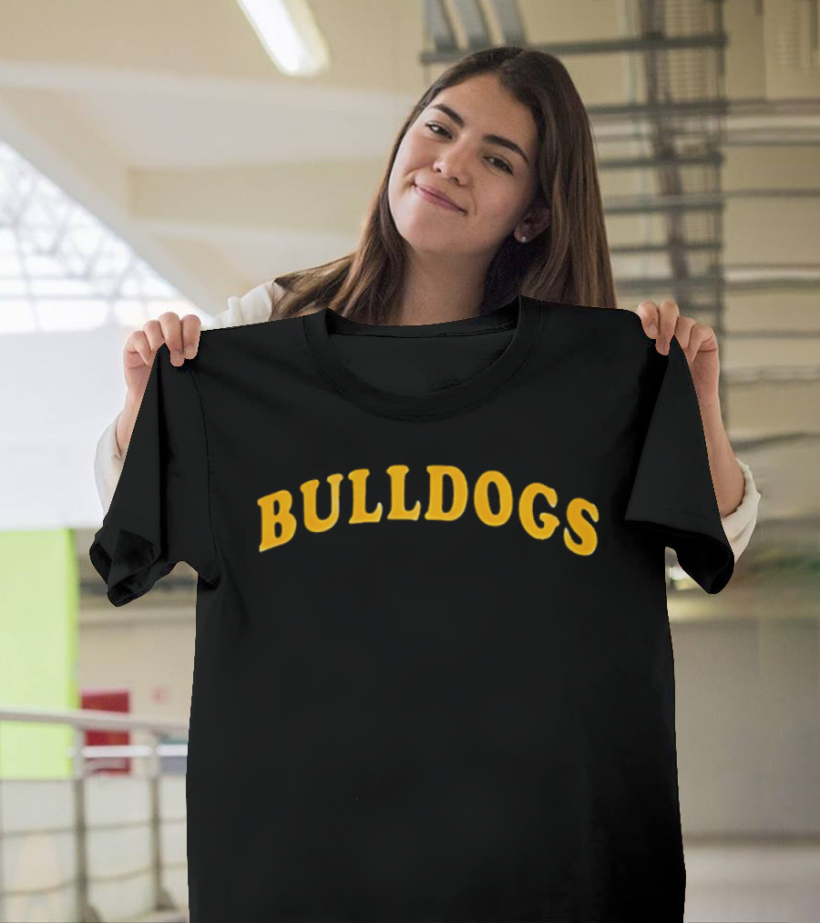 Support The Bulldogs Bold Yellow Arch T-Shirt