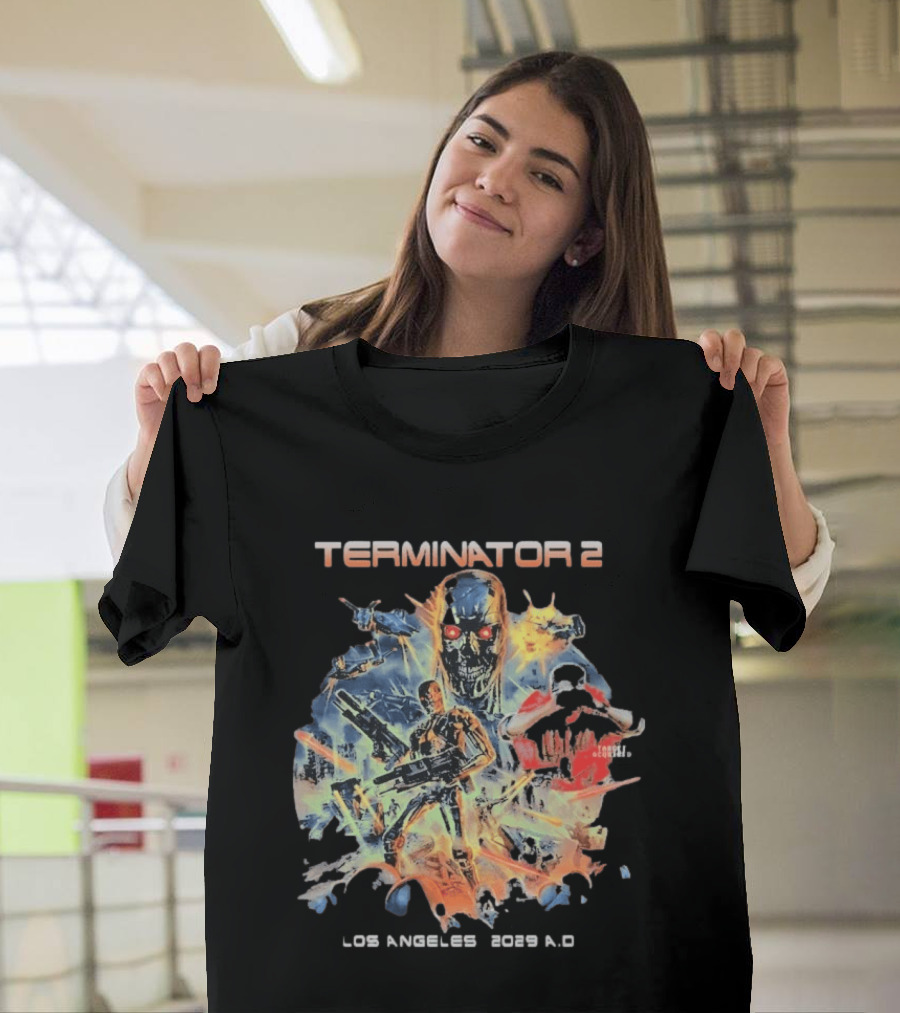 Terminator 2 Los Angeles 2029 A.D. Future War T-Shirt