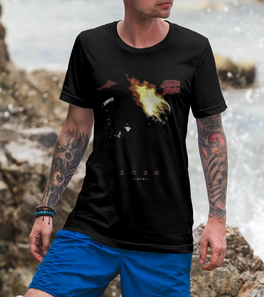 2028 Cinema The Batman Part II X Ghost Rider Fire T-Shirt