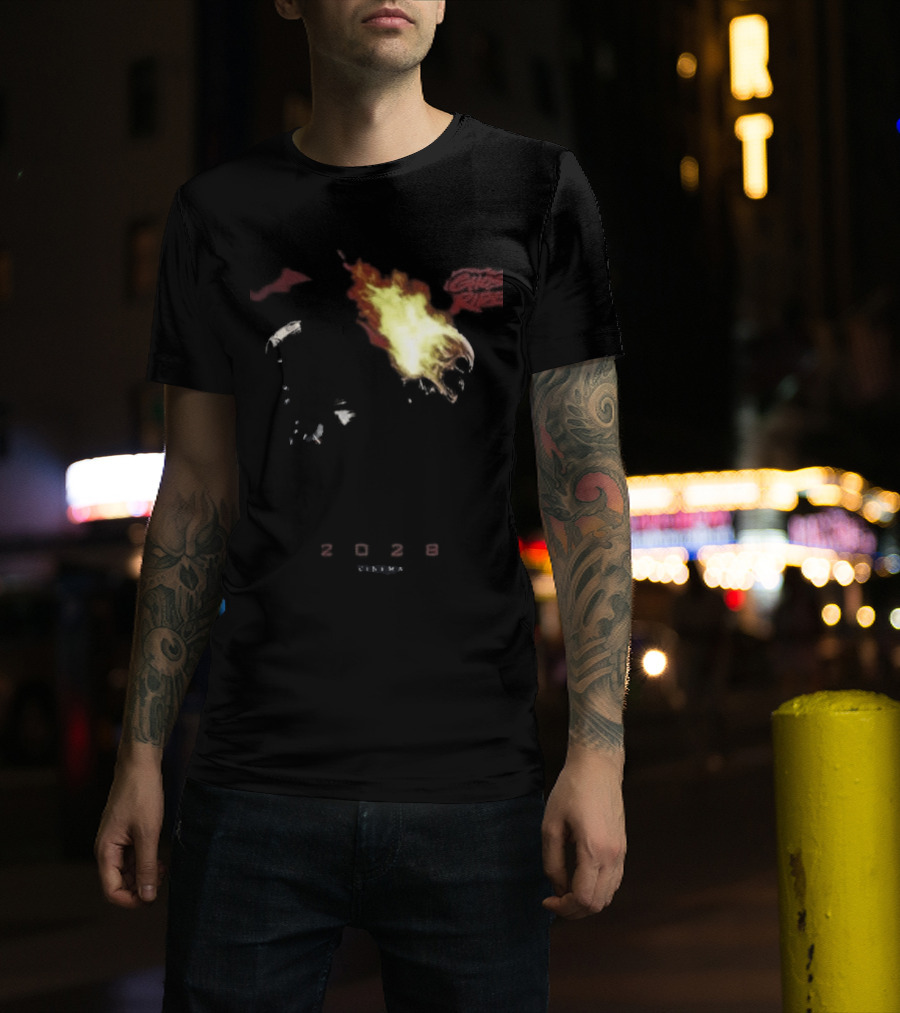 2028 Cinema The Batman Part II X Ghost Rider Fire T-Shirt