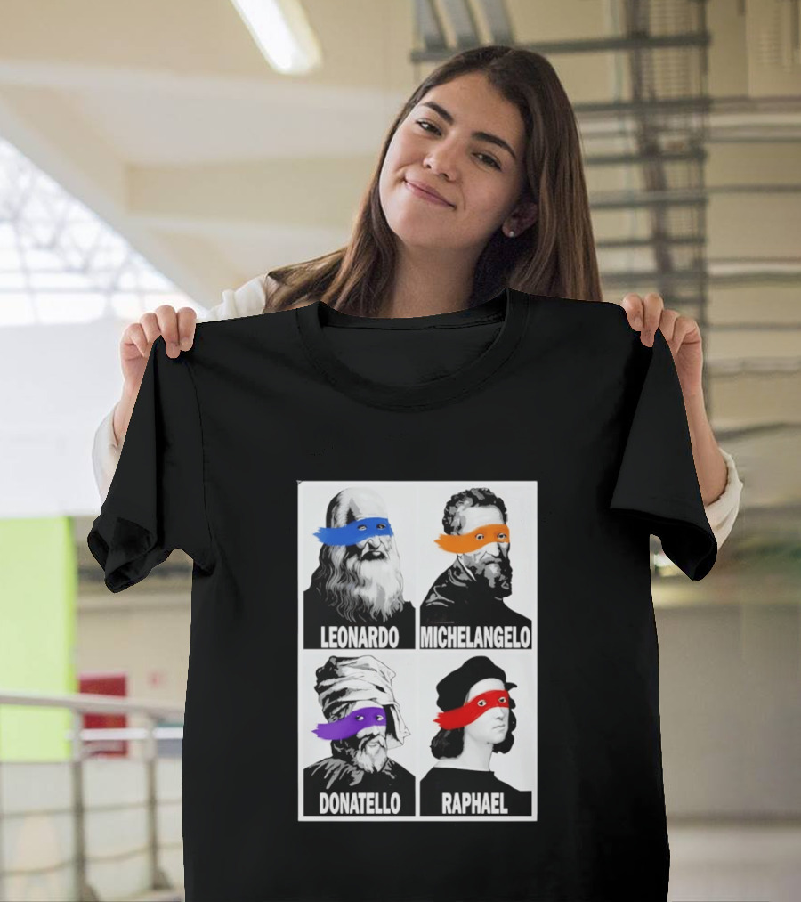 Leonardo Michelangelo Donatello Raphael The Original Ninja Masters T-Shirt