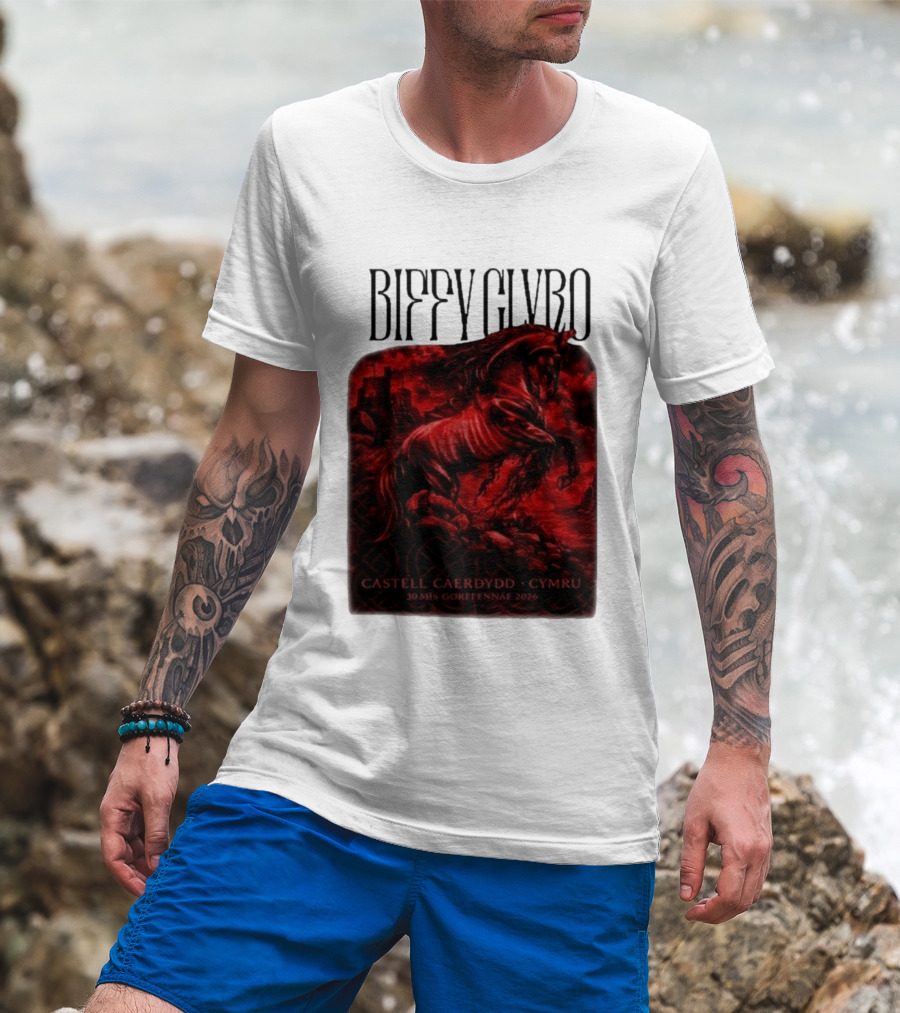 Biffy Clyro Castell Caerdydd Cymru 30 Mis Gorffennaf 2026 T-Shirt