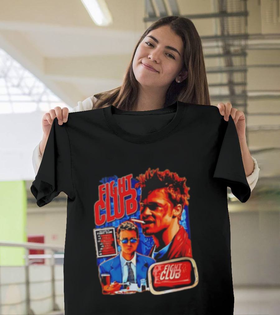 Tyler Durden The Narrator Fight Club Welcome To Fight Club Do Not Talk About T-Shirt