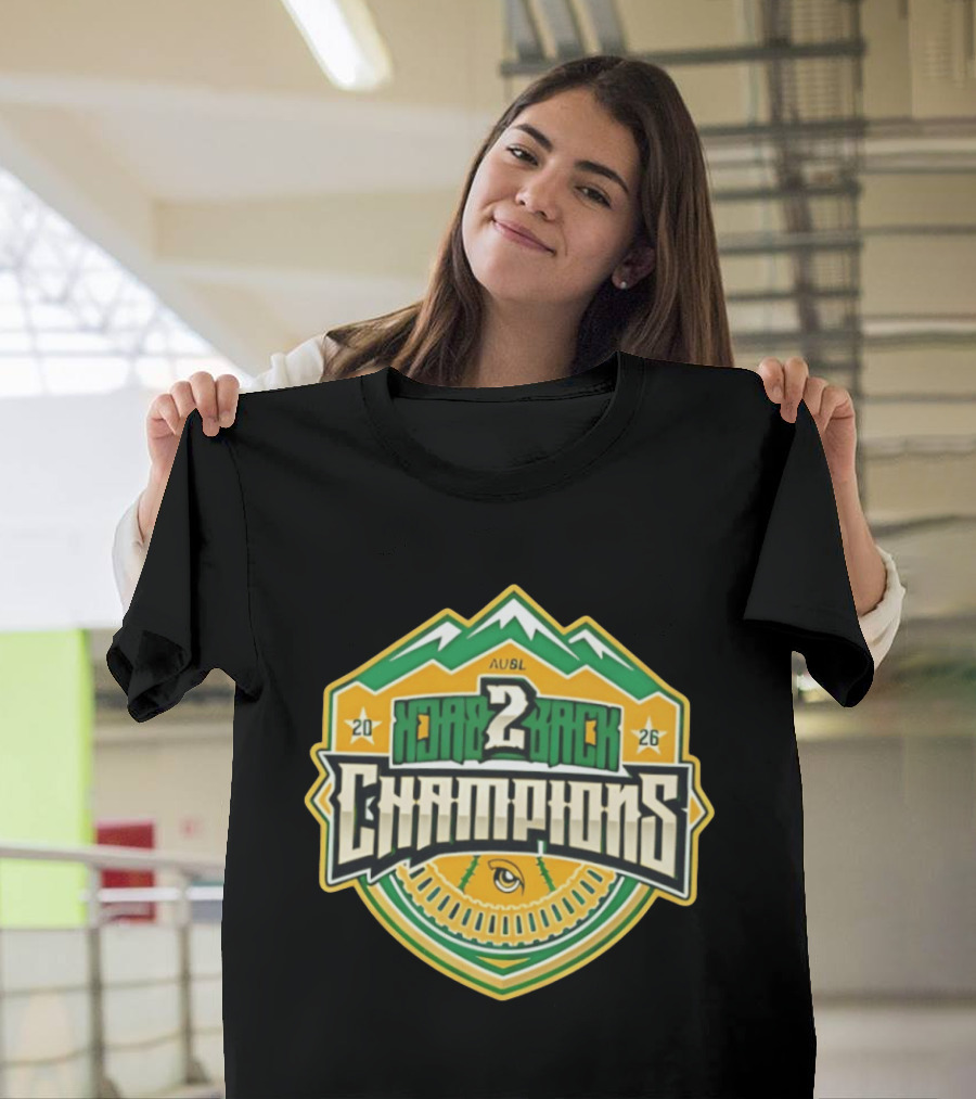 Utah Talons 2026 AUSBL Back 2 Back Champions T-Shirt