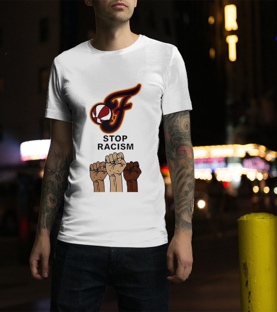 Indiana Fever Stop Racism 2026 Raised Fists T-Shirt