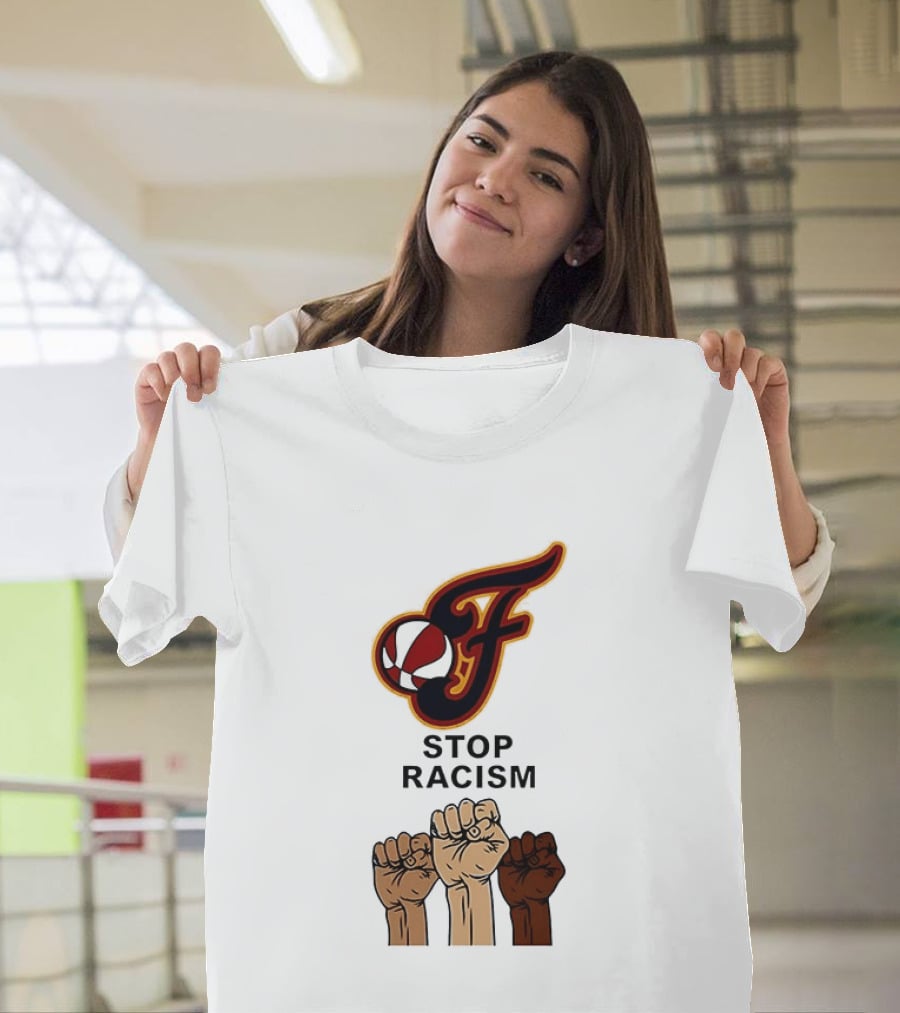 Indiana Fever Stop Racism 2026 Raised Fists T-Shirt
