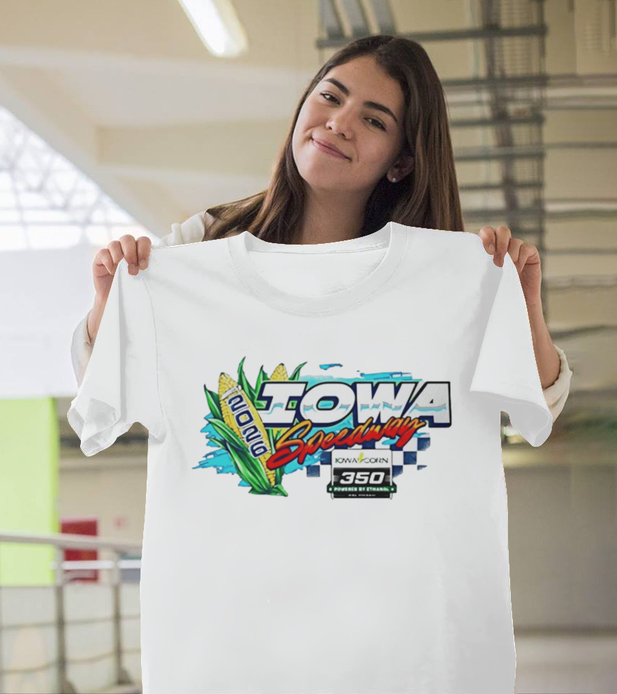Iowa Speedway 2026 Iowa Corn 350 Powered By Ethanol Racing Event Corn Motif T-Shirt
