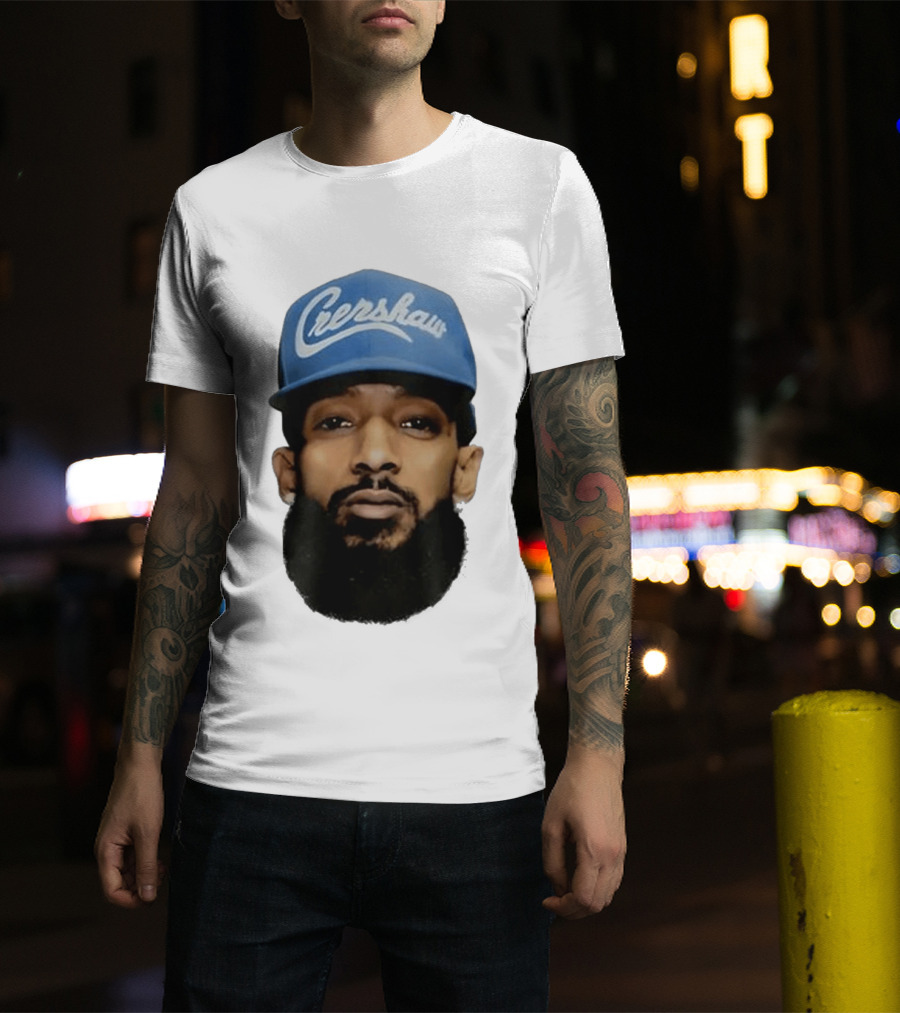 Nipsey Hussle Crenshaw Blue Cap T-Shirt