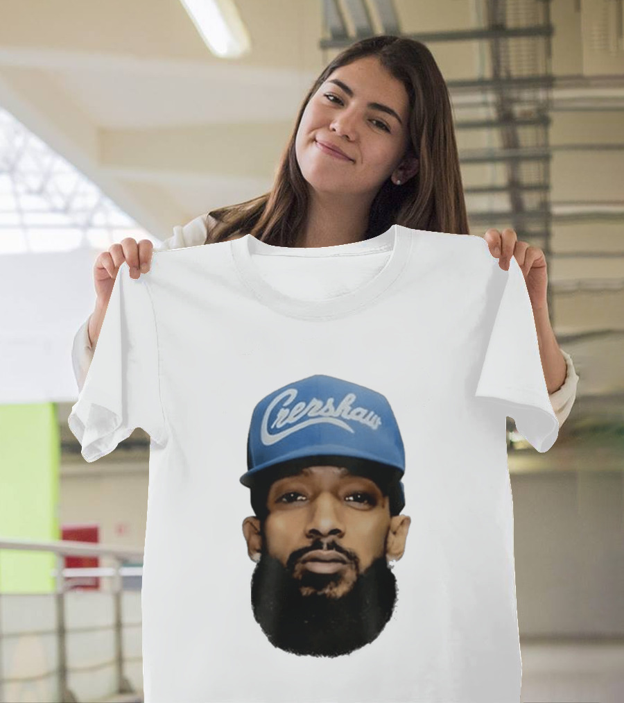 Nipsey Hussle Crenshaw Blue Cap T-Shirt