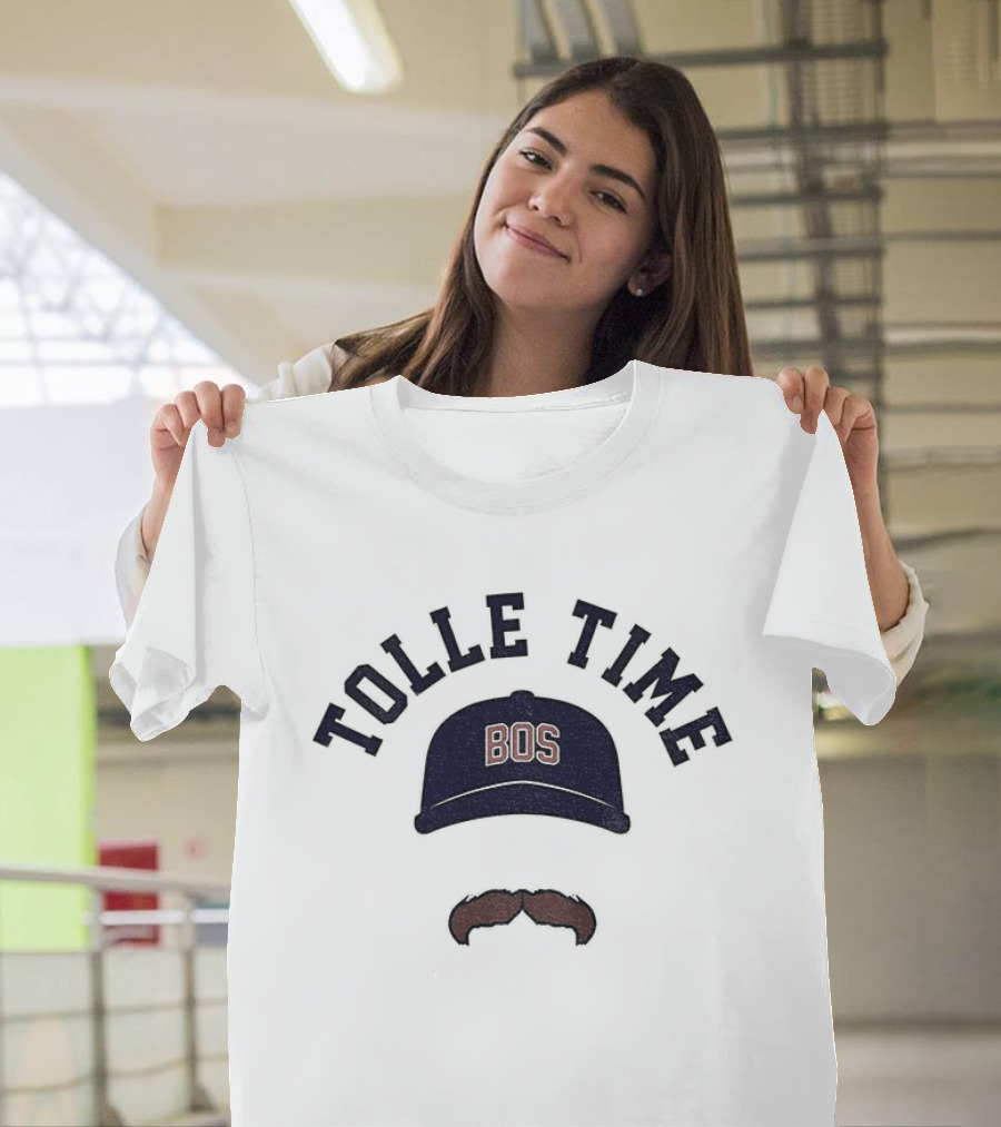 Tolle Time BOS Mustache Cap Icon Boston Red Sox Baseball 2026 T-Shirt
