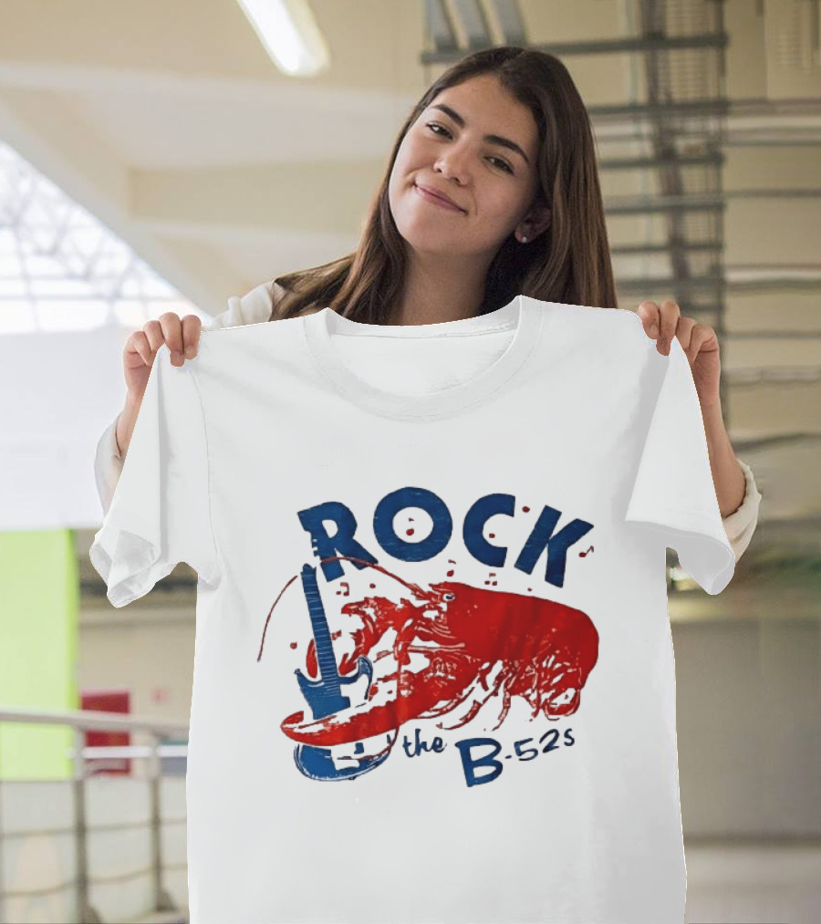 Rock The B 52s Lobster Guitar Music T-Shirt