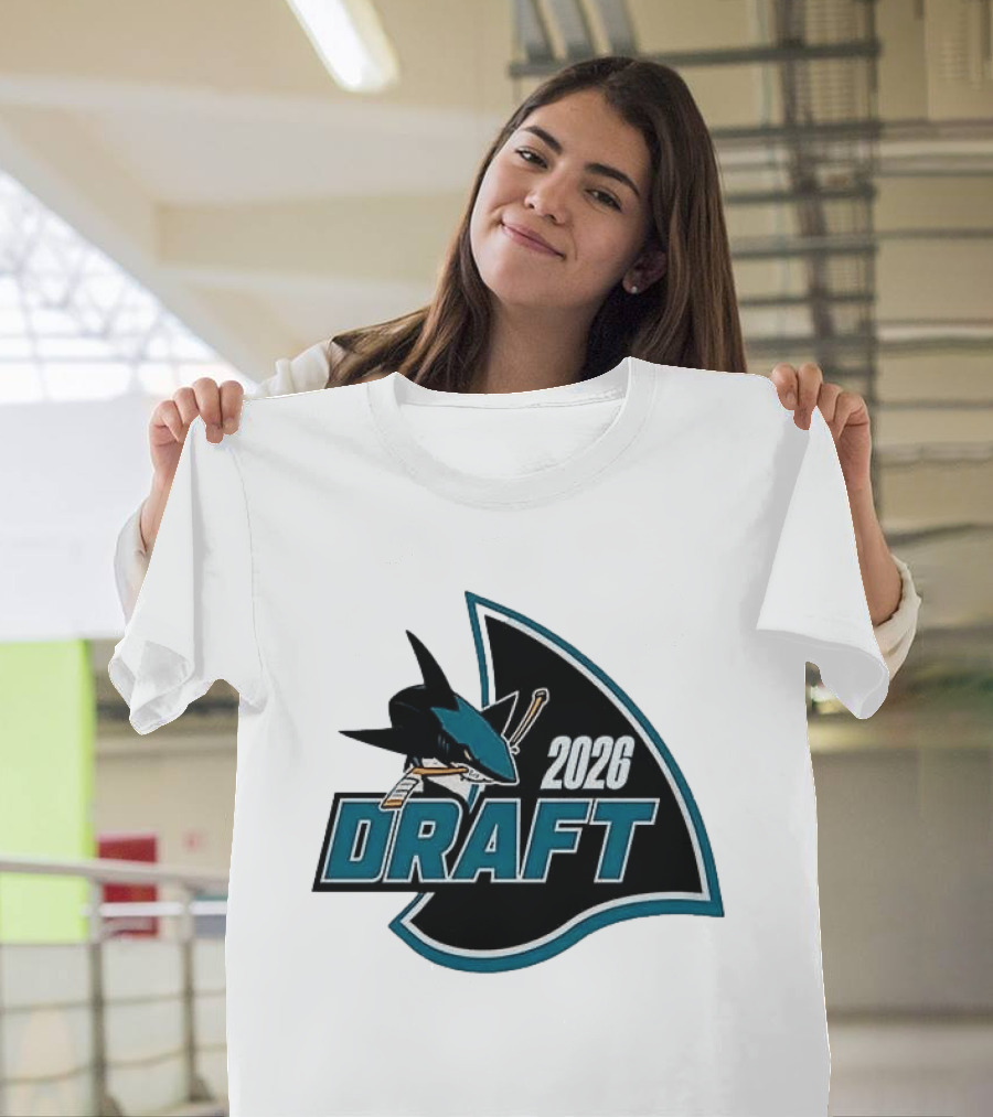 San Jose Sharks 2026 Draft Macklin Celebrini #71 T-Shirt