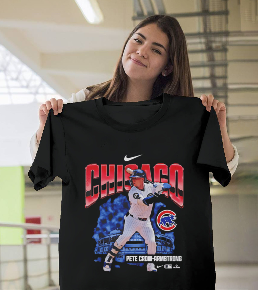 Chicago Cubs Pete Crow Armstrong Nike Wrigley Field Player Action T-Shirt