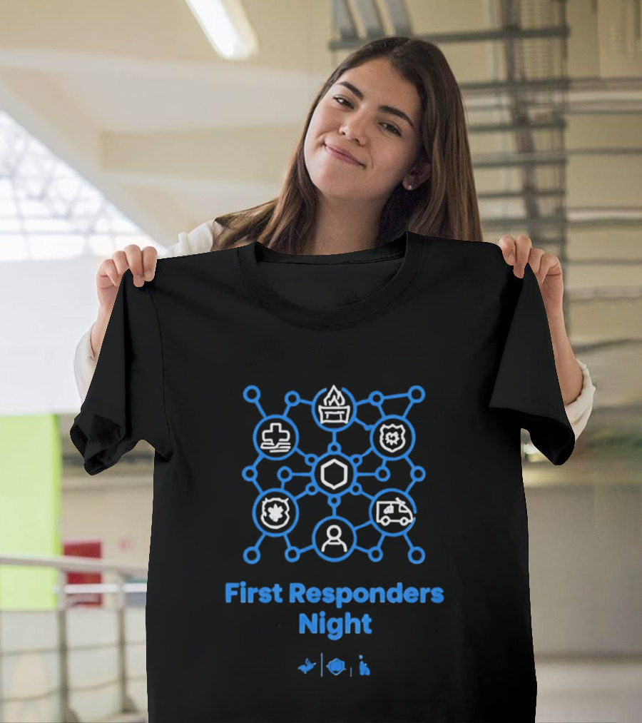 LA Dodgers First Responders Night Honoring Heroes T-Shirt