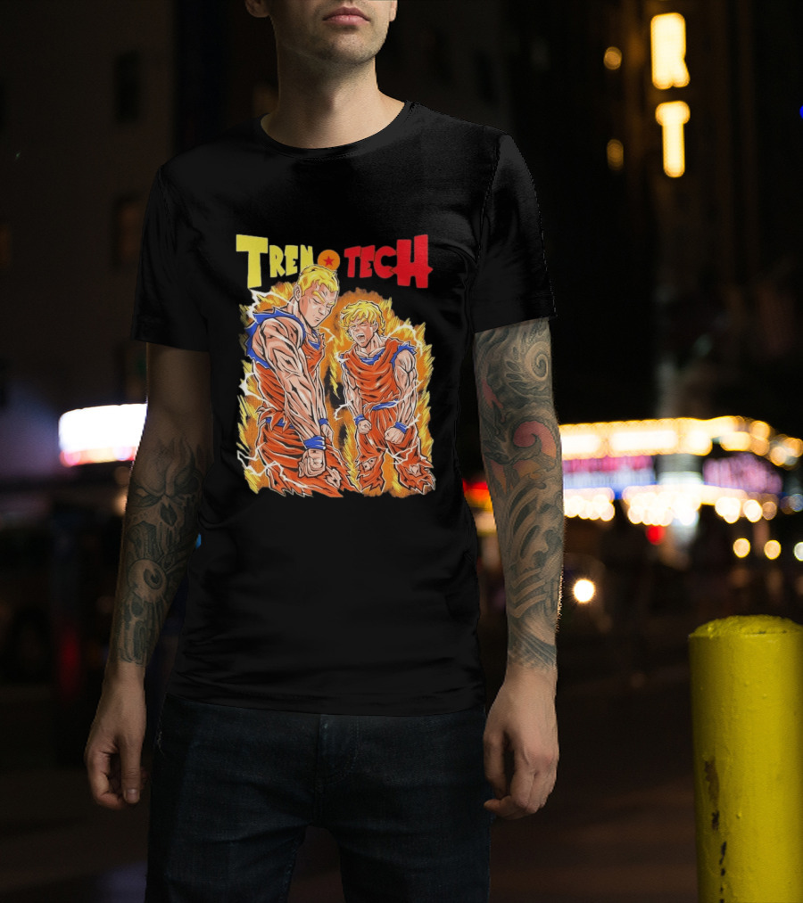 Ghost Racing Dragonball Trentech Fusion Goku Transformation T-Shirt