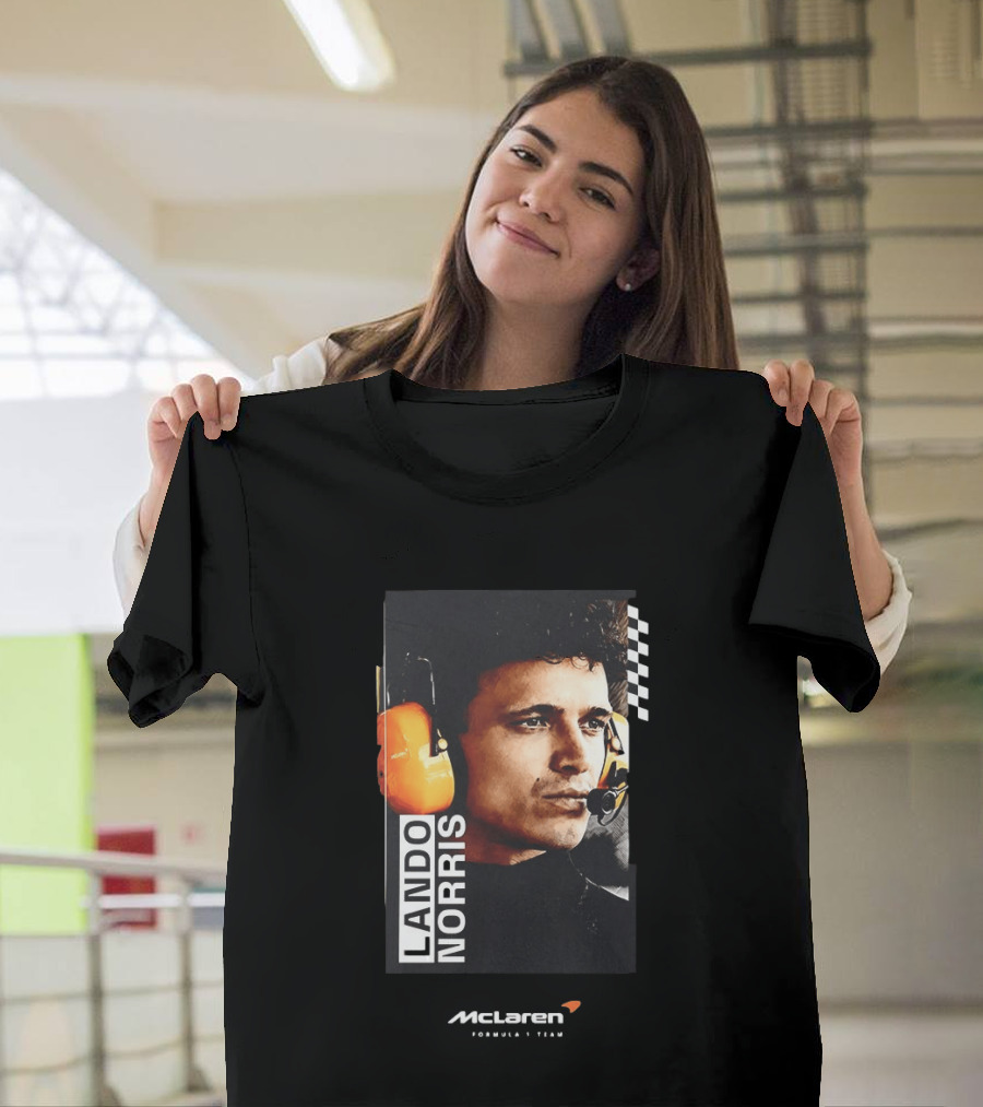 Lando Norris McLaren Formula 1 Team Racing Headset T-Shirt