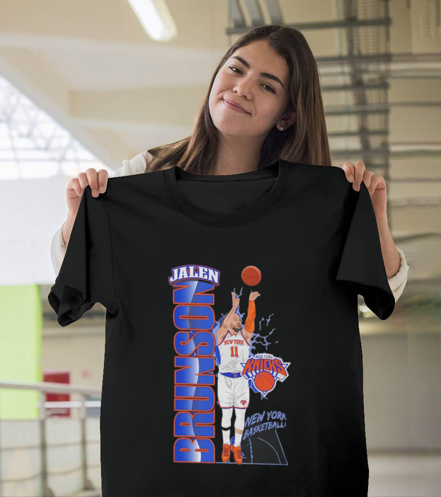New York Knicks Jalen Brunson Basketball Number 11 T-Shirt