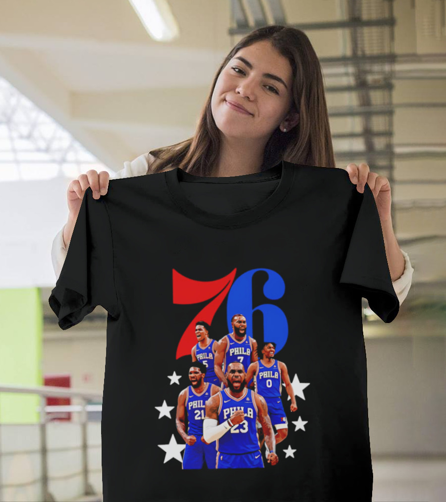 Philadelphia 76ers Players 23 21 7 0 Basketball Team Stars T-Shirt