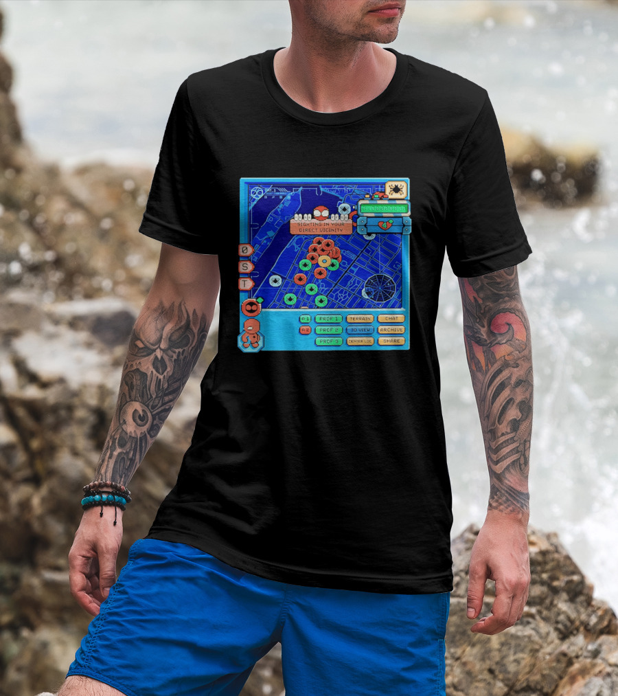 Sighting In Your Direct Vicinity Spider Man Pixel 00.00.00 T-Shirt