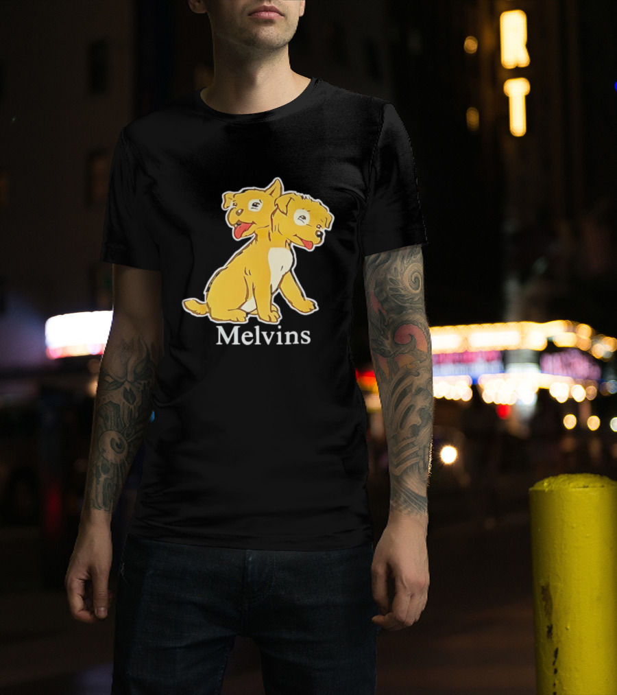Melvins Two Headed Dog Cartoon T-Shirt