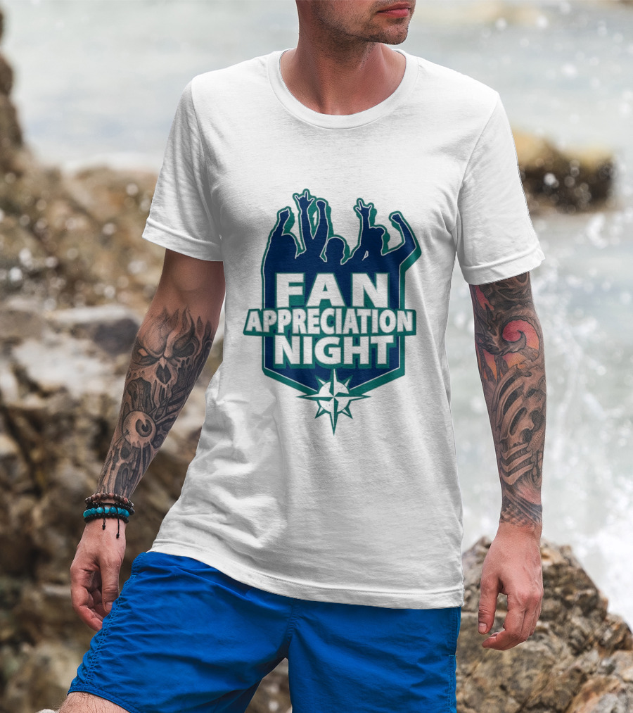 Seattle Mariners Fan Appreciation Night 2026 Baseball Event T-Shirt