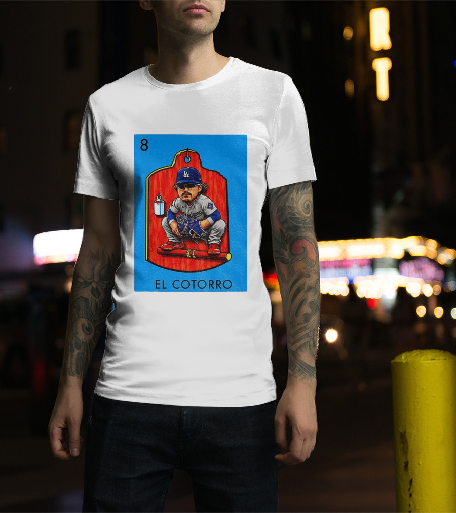 Joe Kelly Dodgers El Cotorro Loteria Card 8 T-Shirt