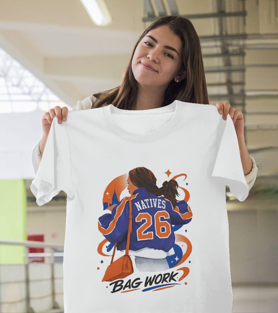 Jordyn Natives 26 Bag Work New York Knicks T-Shirt