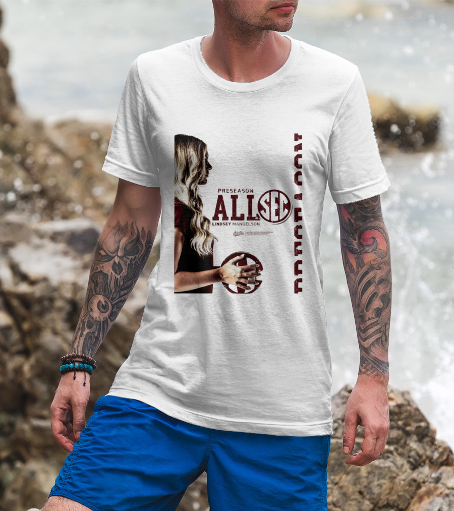 Preseason All SEC Lindsey Mangelson Mississippi State Volleyball 2026 T-Shirt