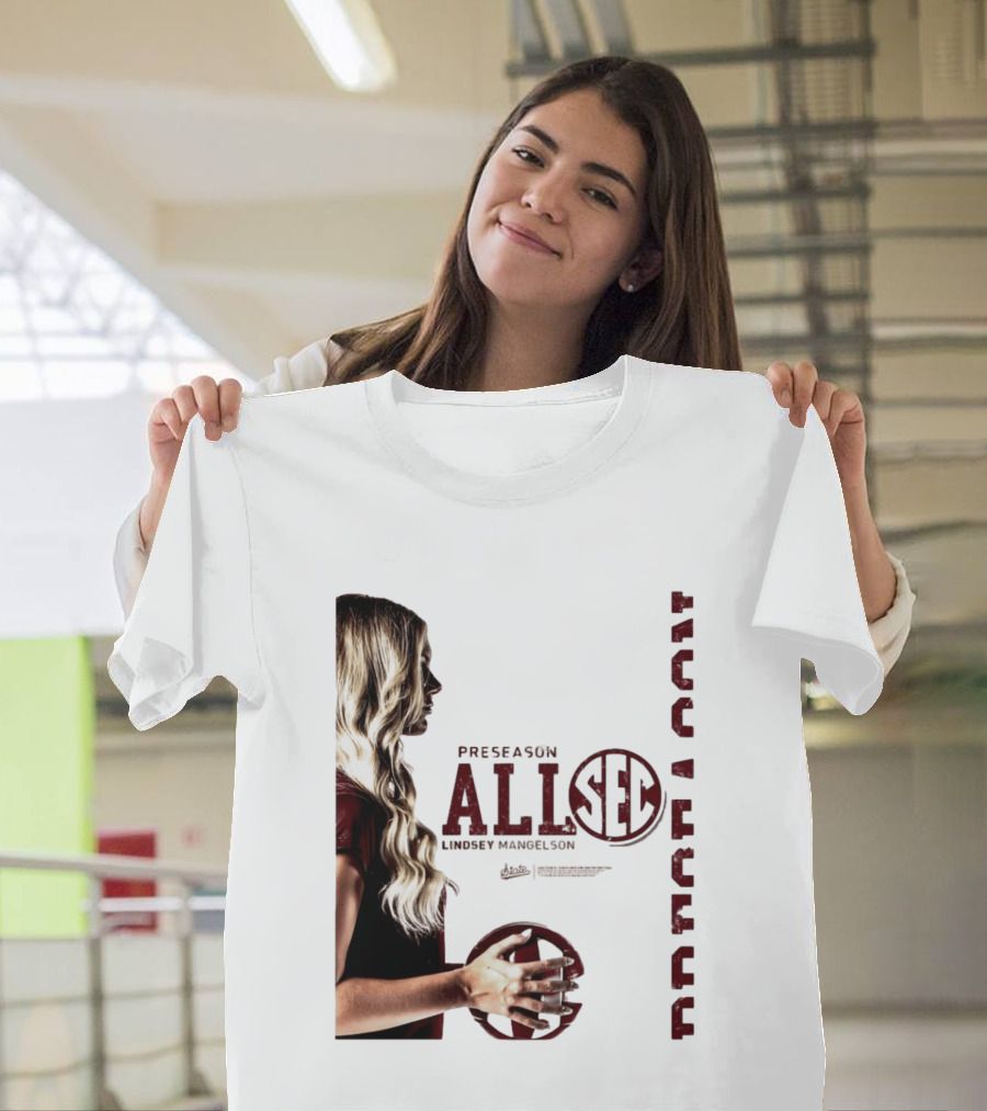 Preseason All SEC Lindsey Mangelson Mississippi State Volleyball 2026 T-Shirt