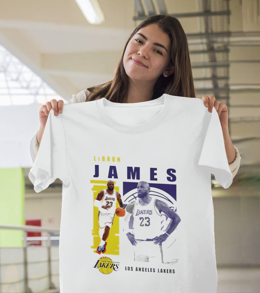 LeBron James Los Angeles Lakers Basketball Highlights 23 T-Shirt