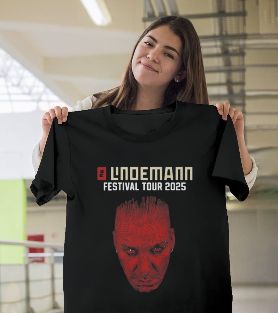 Lindemann Festival Tour 2025 Red Face T-Shirt