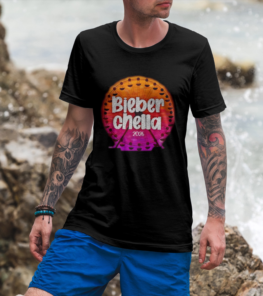 Bieberchella Coachella Ferris Wheel Summer Concert 2026 T-Shirt