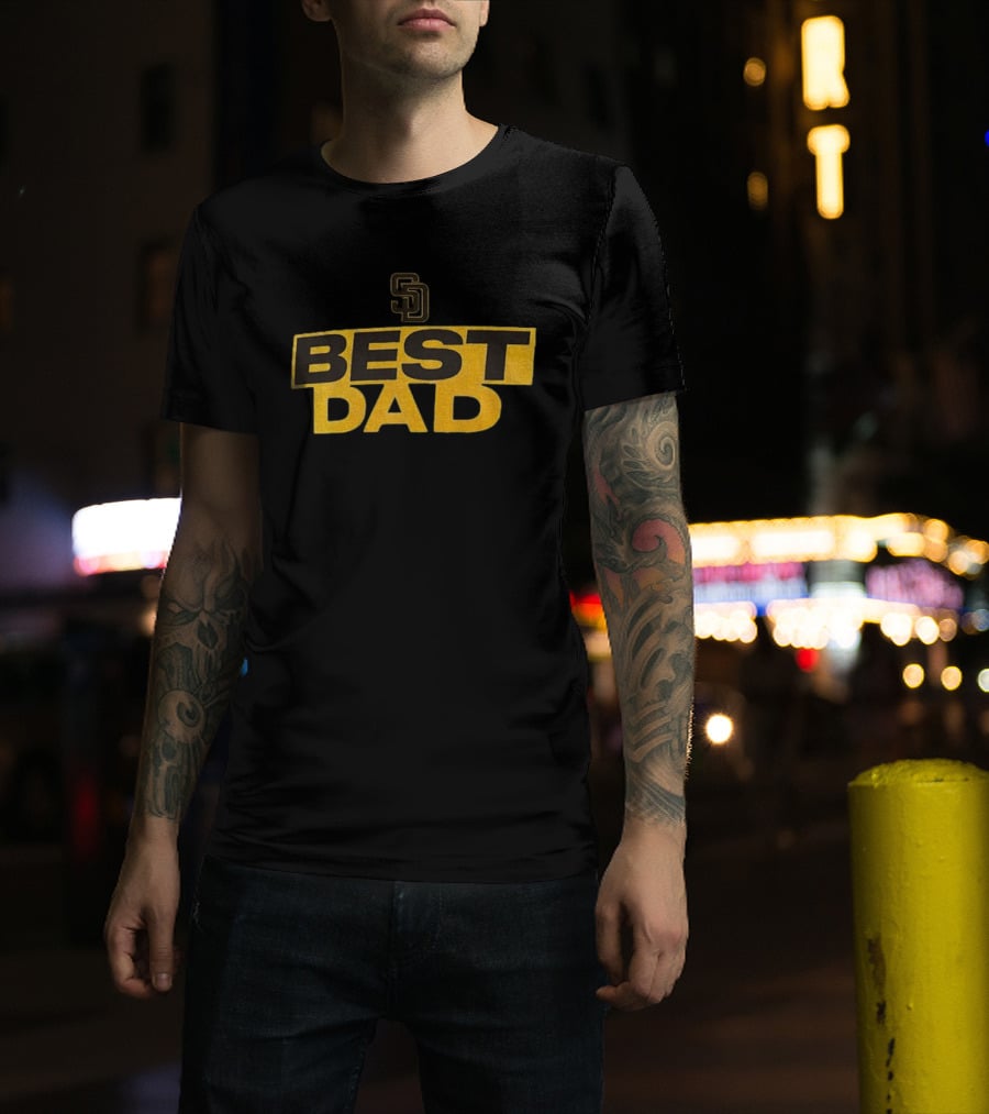 San Diego Padres Best Dad Father's Day MLB SD T-Shirt