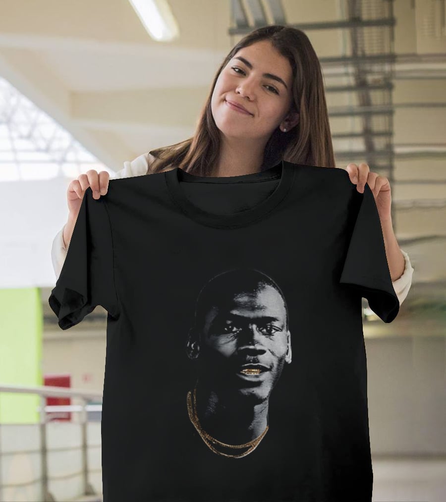 Michael Jordan Big Head Gold Teeth Chicago Bulls NBA Basketball T-Shirt