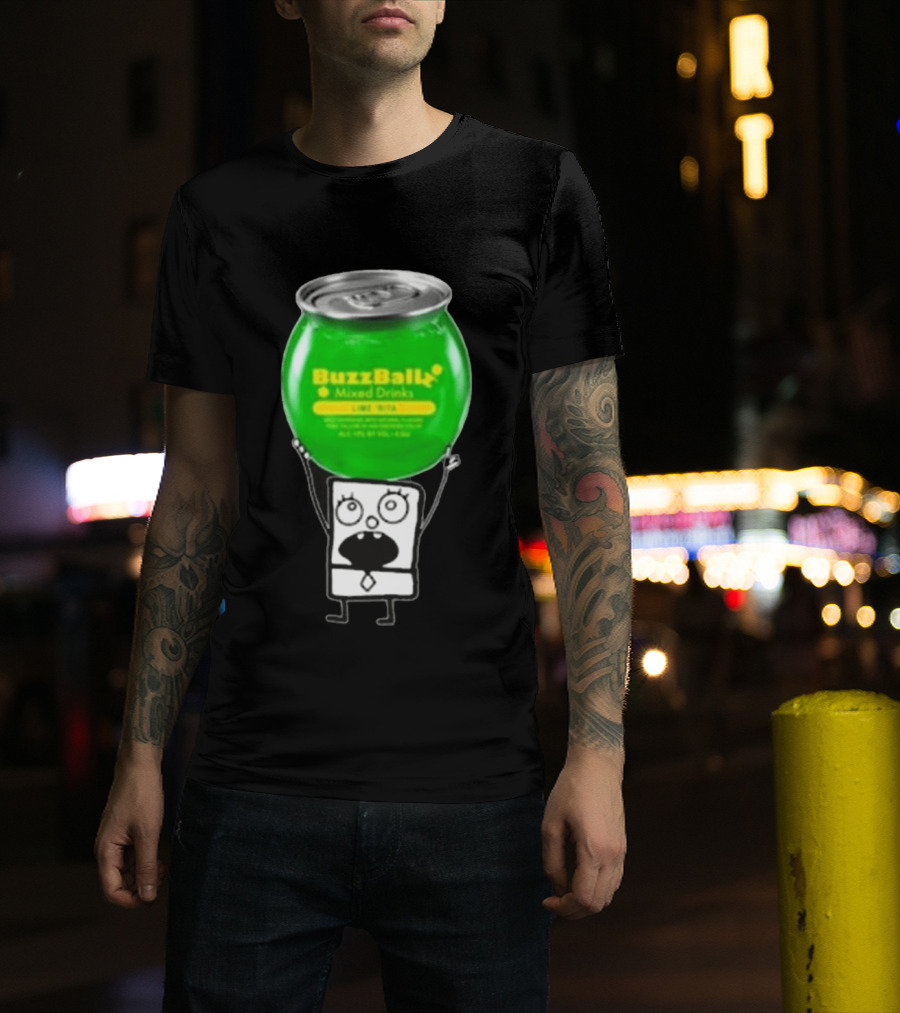 Doodlebob Lime Rita Buzzball Mixed Drinks T-Shirt