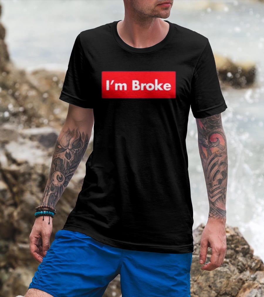 Terroriser I'm Broke Red Box T-Shirt
