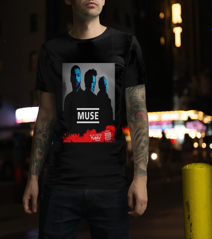 Muse Rockfest Turku 12th 14th June 2025 Finland T-Shirt