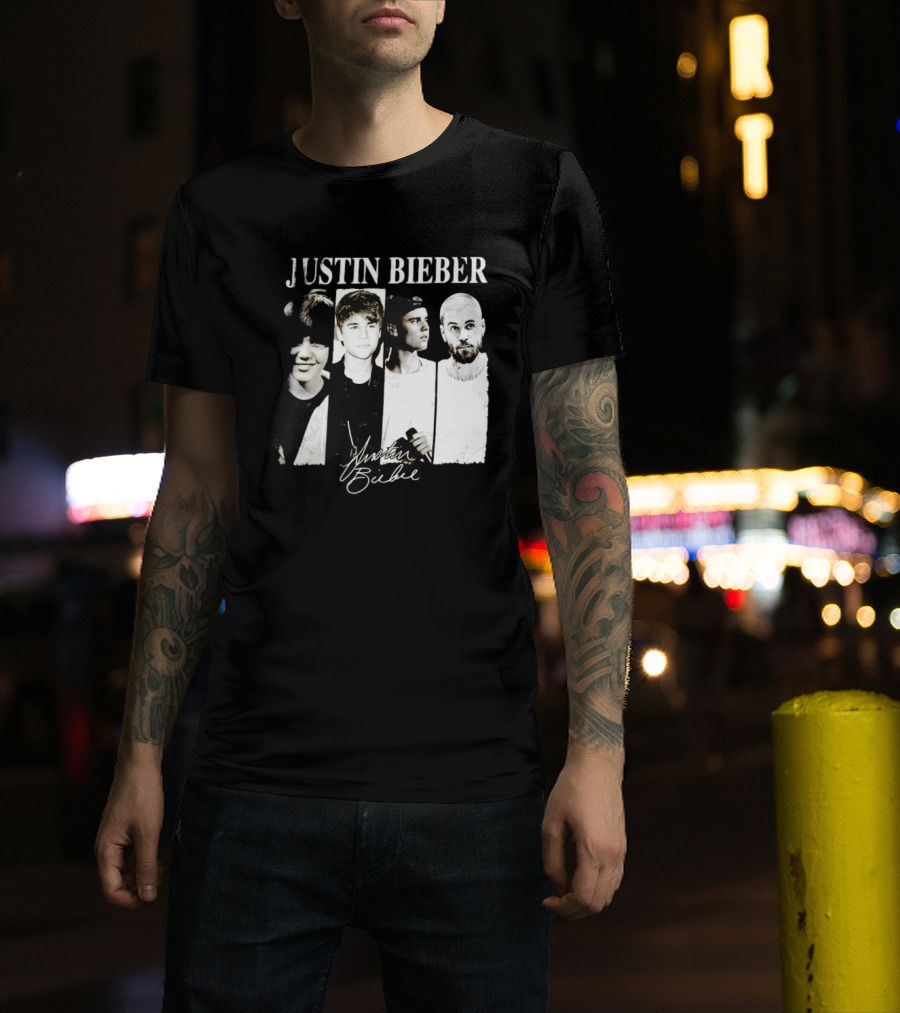 Justin Bieber Swag Evolution Signature Only Here T-Shirt