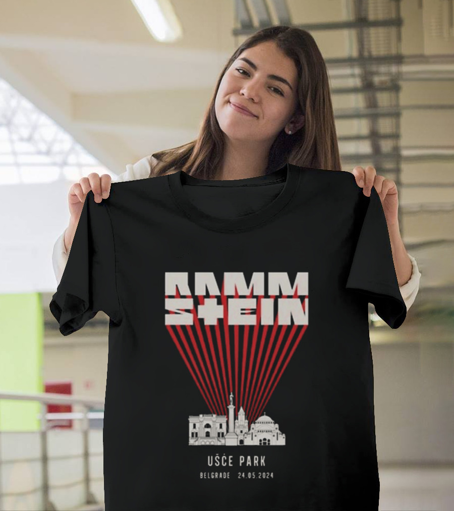 Rammstein Usce Park Belgrade 24 5 2024 Europe Stadium Tour T-Shirt