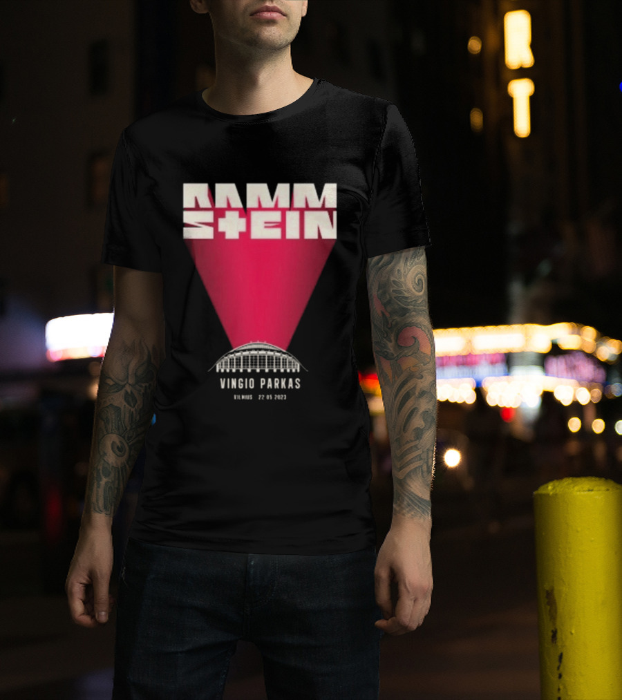 Rammstein Vingio Parkas Vilnius 22 05 2023 Tour Event T-Shirt