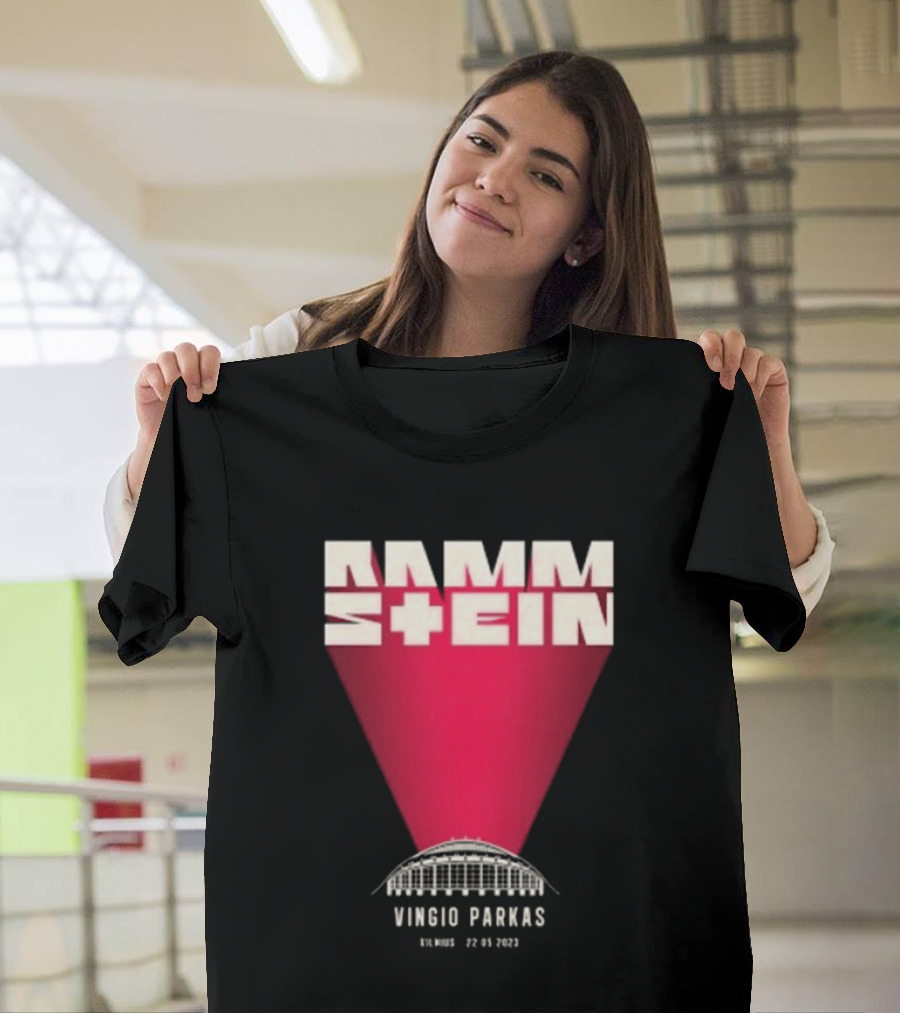 Rammstein Vingio Parkas Vilnius 22 05 2023 Tour Event T-Shirt